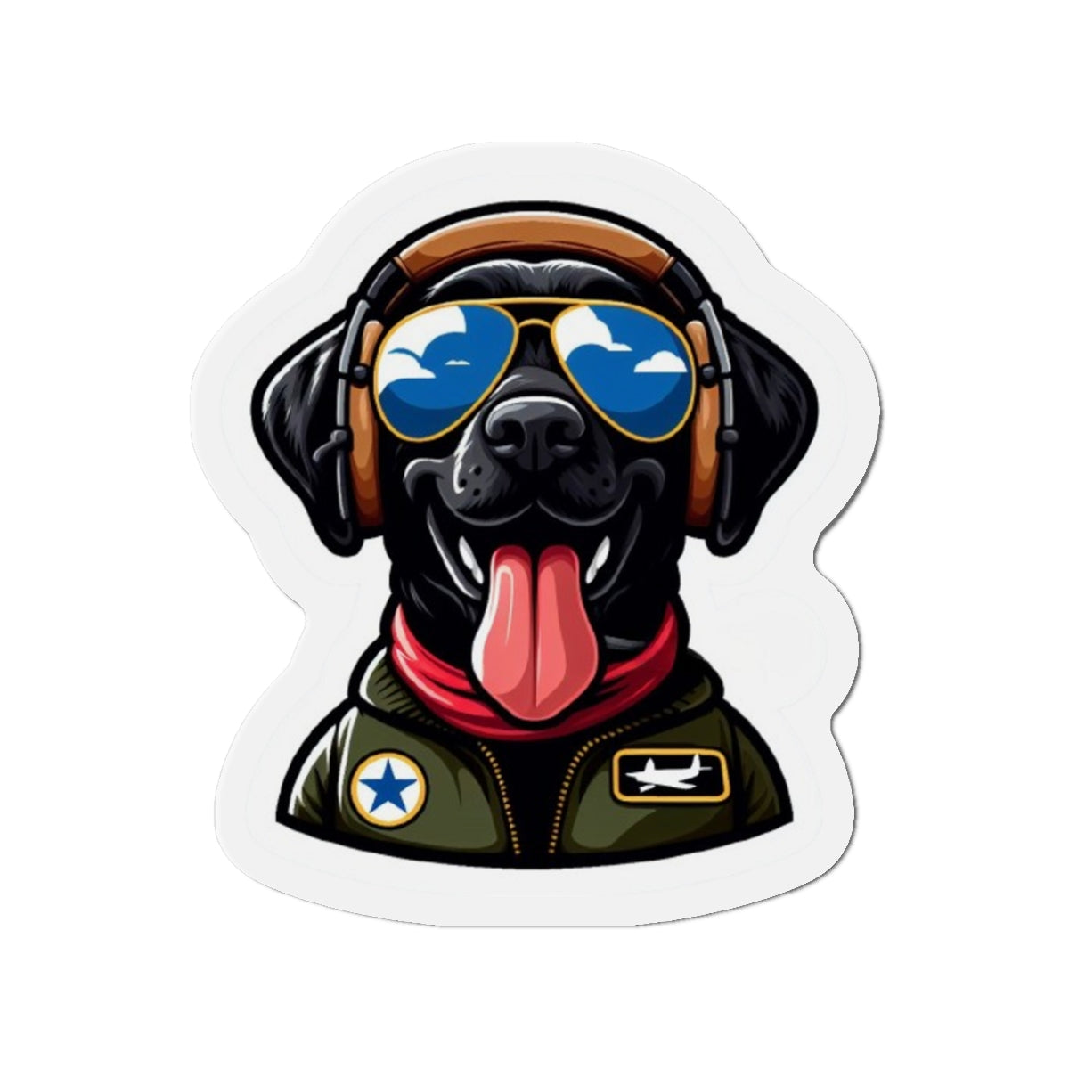 Fly Boi Aviator Dog Fridge Magnet