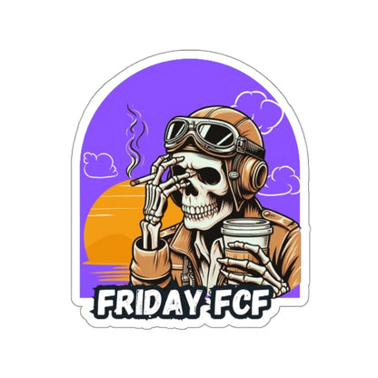 Friday FCF Pilot Funny Aviation Sticker