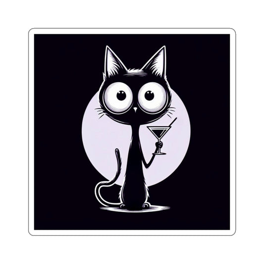 Meow-Tini Funny Cat Sticker