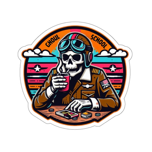 Ghoul School Pilot Aviation Sticker