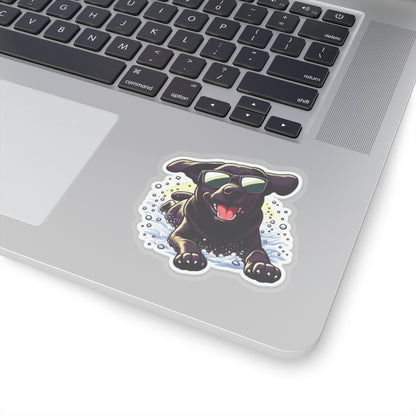 Snow Cute Dog Sticker