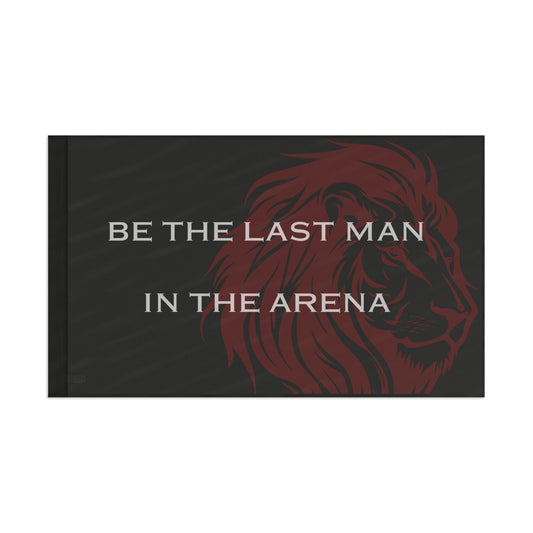 Man In The Arena Garage Gym Flag