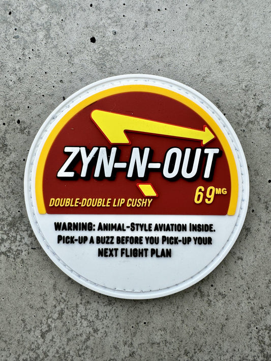 ZynNOut Funny Military Aviation Patch