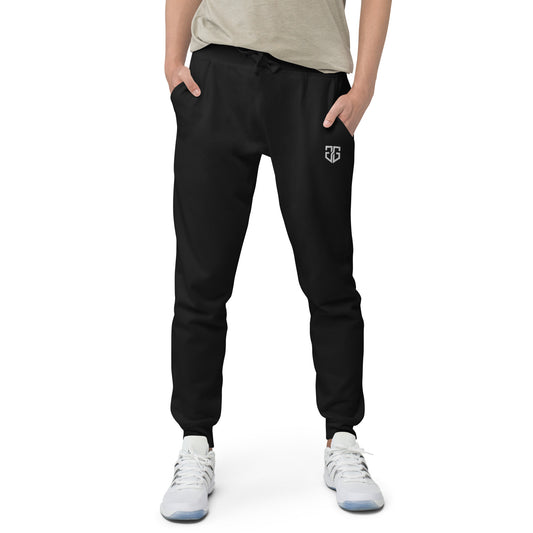 Minimalist Fleece Embroidered Joggers