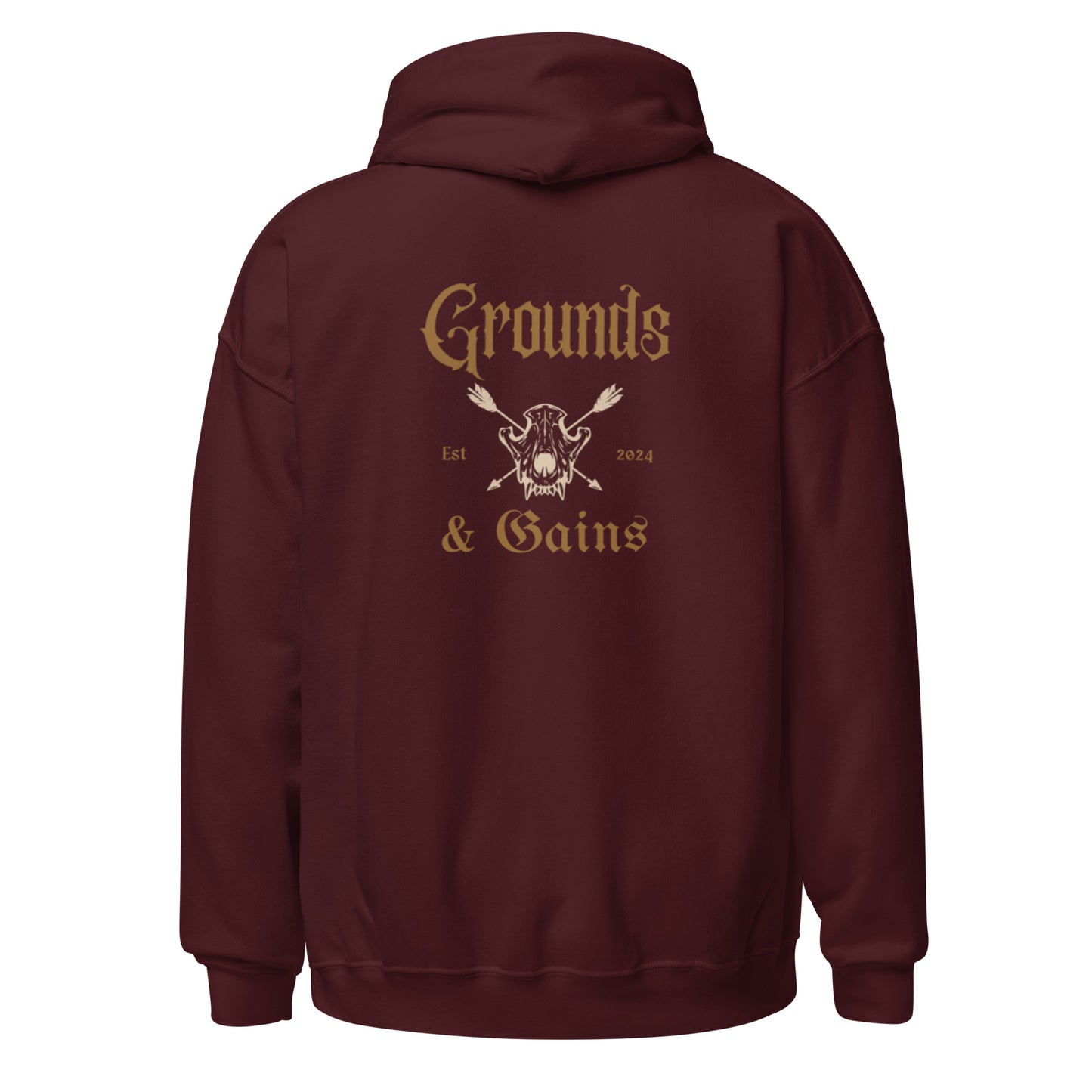 Grungy Grounds and Gains Hoodie