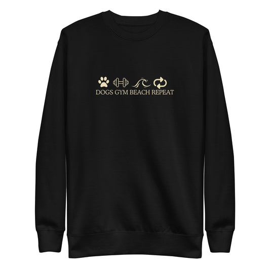 Dogs Gym Beach Sweatshirt