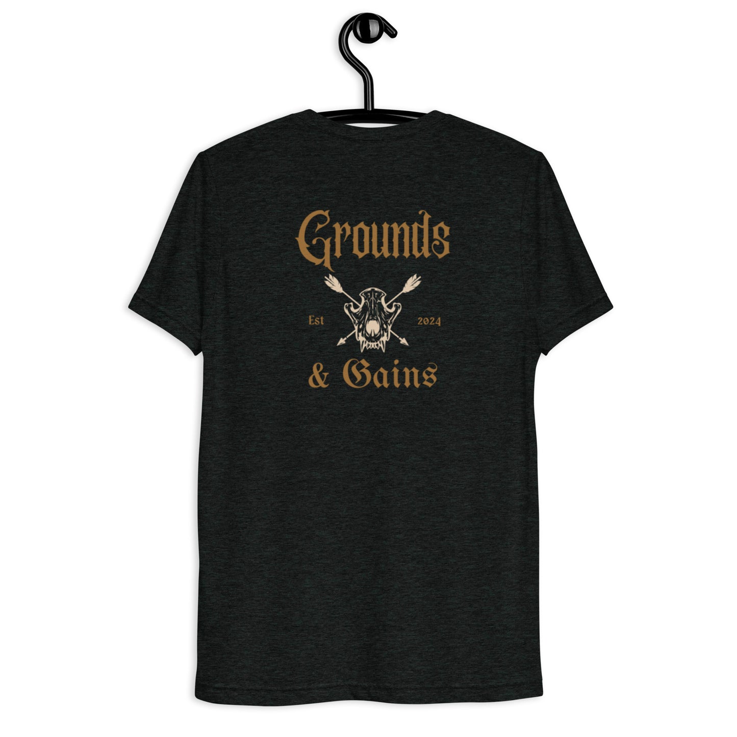 Grungy Grounds and Gains Triblend Shirt Men's