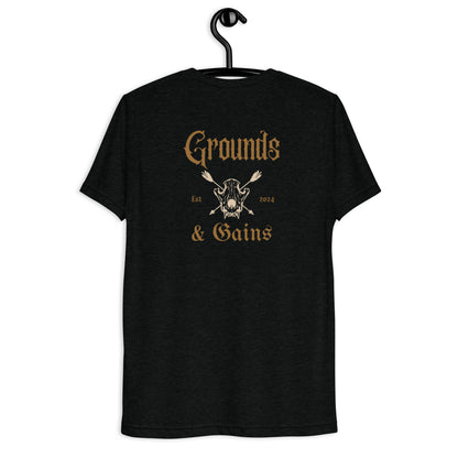 Grungy Grounds and Gains Triblend Shirt Men's