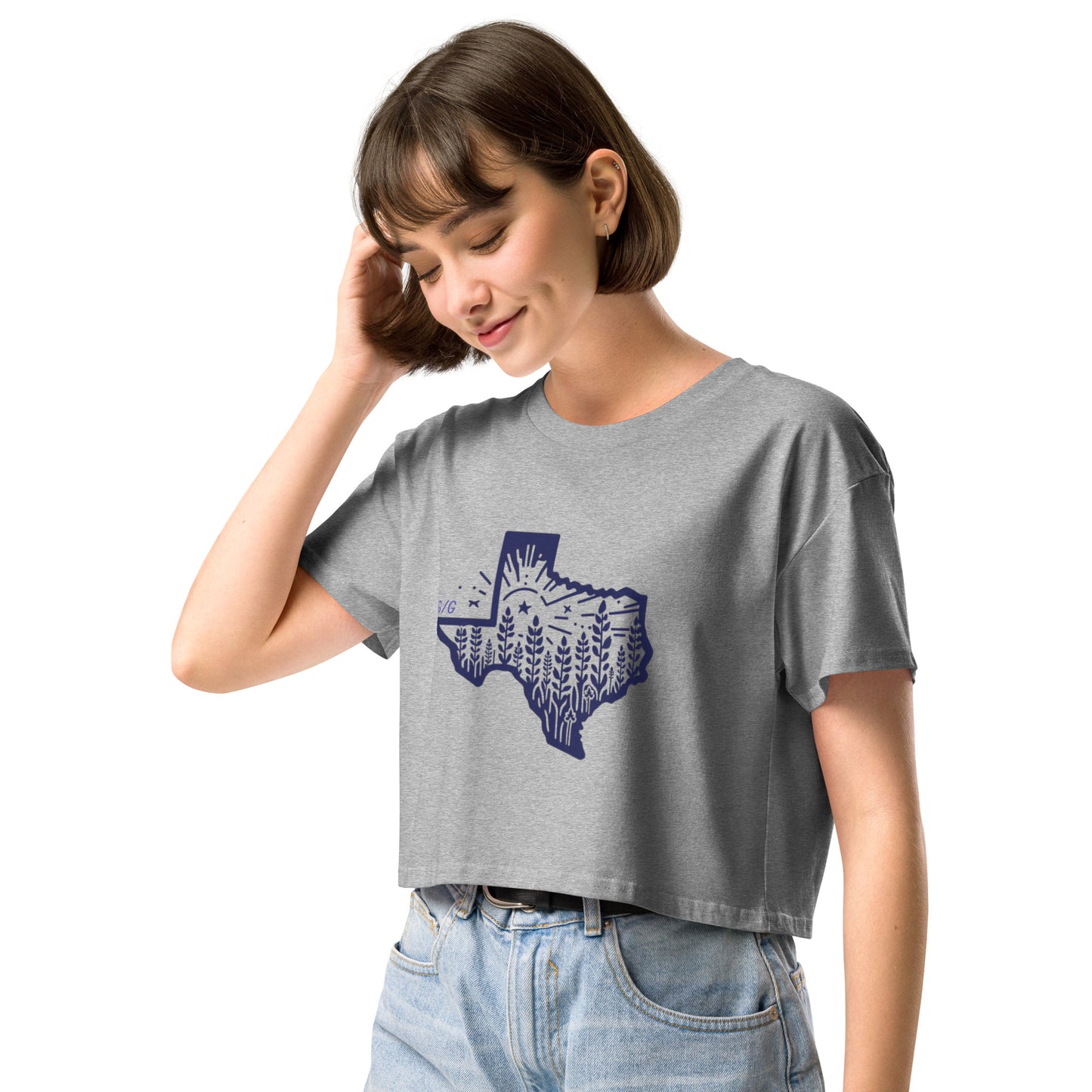 Simple Texas Crop Top Women's