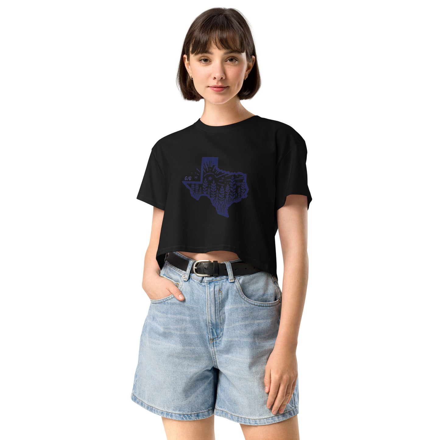 Simple Texas Crop Top Women's