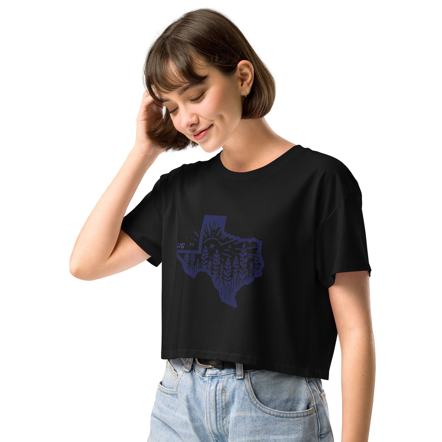 Simple Texas Crop Top Women's