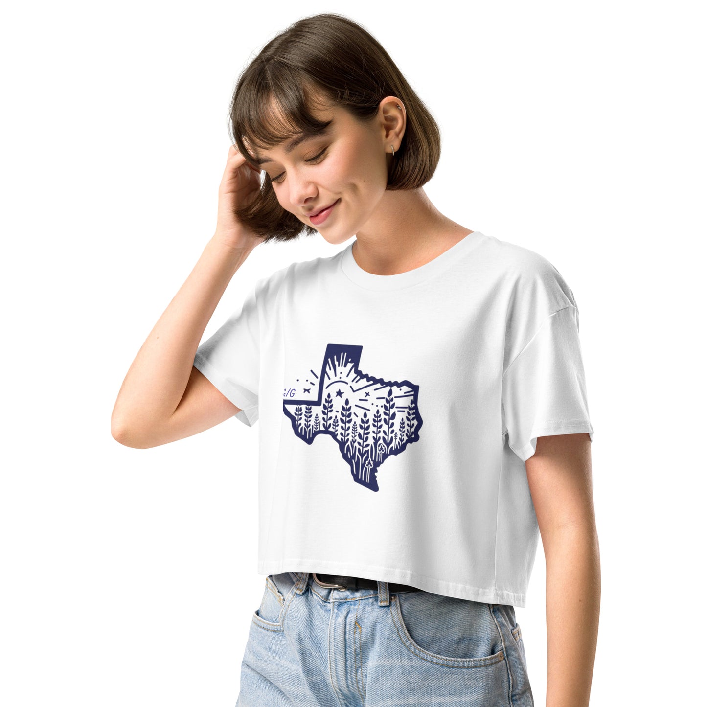 Simple Texas Crop Top Women's