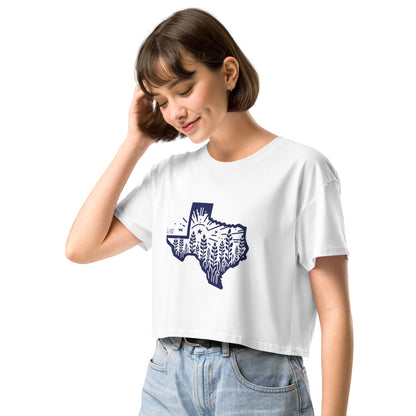 Simple Texas Crop Top Women's