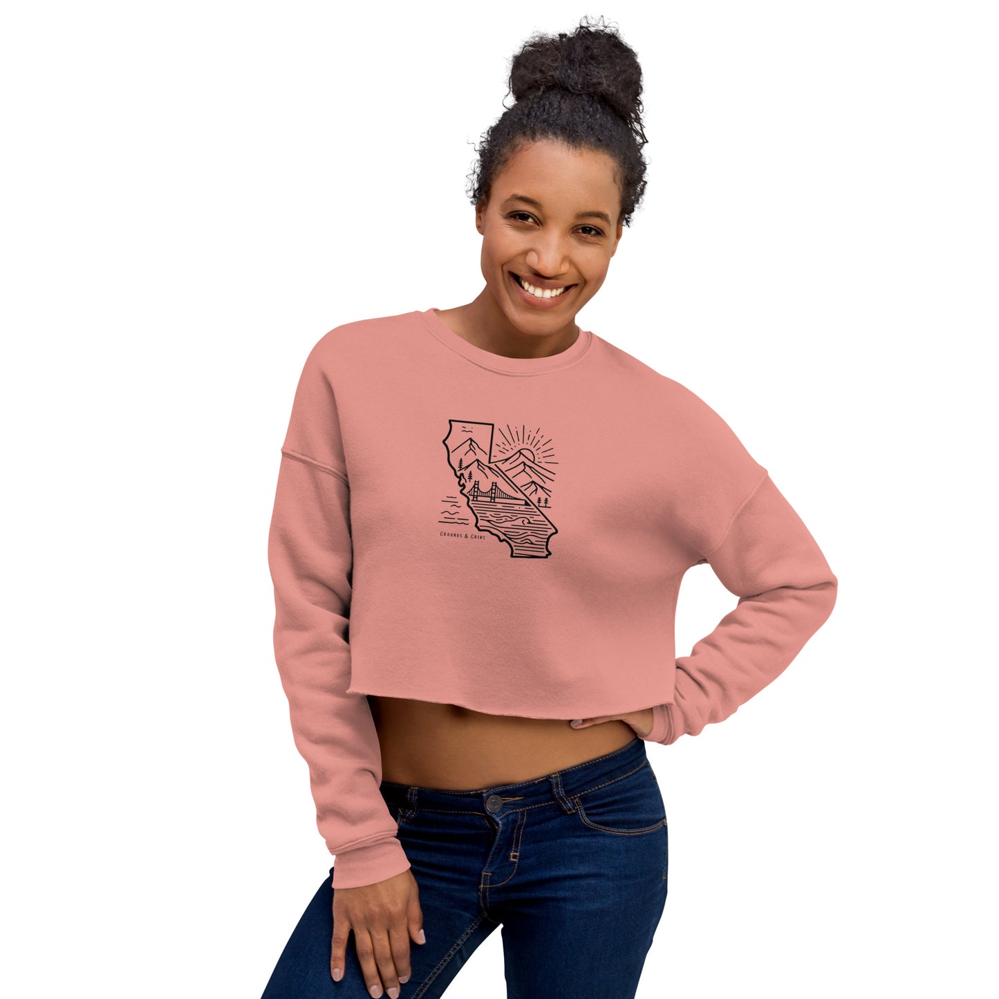 Vintage Cali Crop Top Sweater Women's